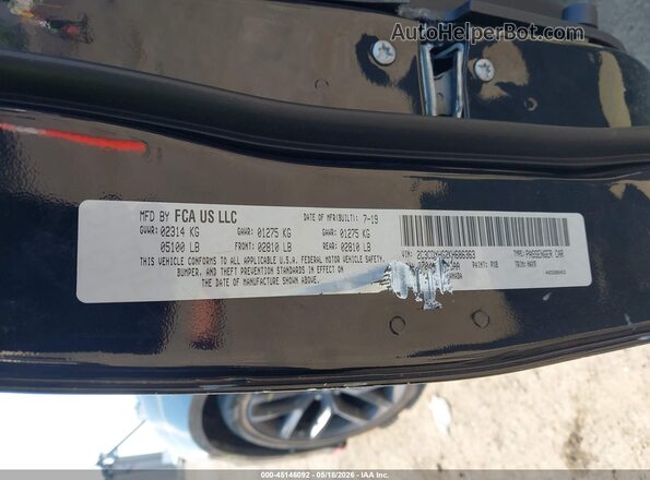 2C3CDXHG2KH686363 2019 DODGE CHARGER Черный Вид подкапотного пространства