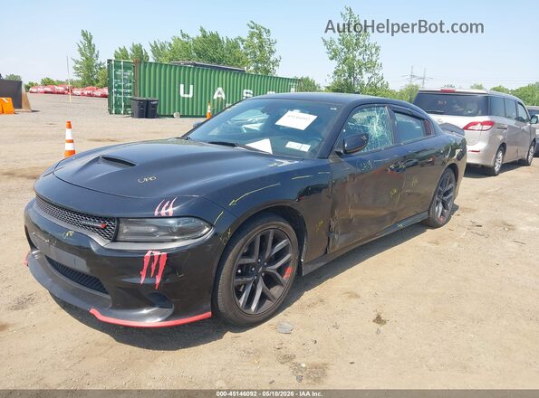 2C3CDXHG2KH686363 2019 DODGE CHARGER Черный Вид спереди