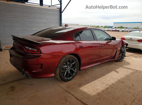 2C3CDXHG2MH656203 2021 DODGE CHARGER Maroon Հետևի աջ