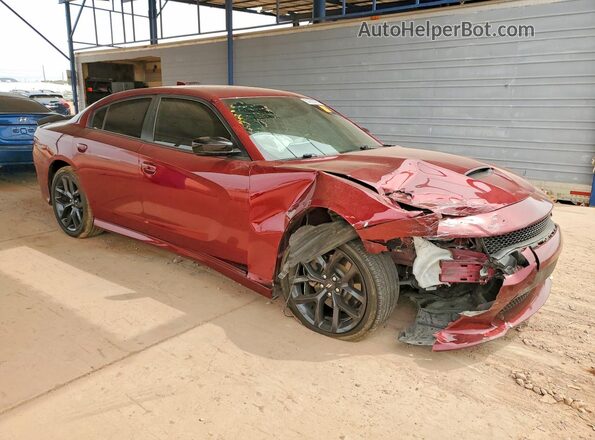 2C3CDXHG2MH656203 2021 DODGE CHARGER Maroon Առջևի աջ