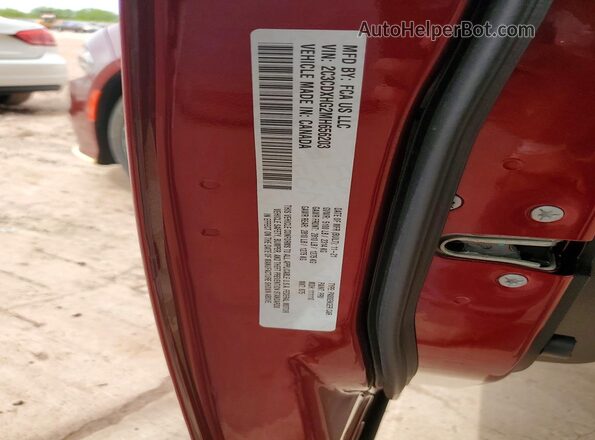 2C3CDXHG2MH656203 2021 DODGE CHARGER Maroon Շարժիչի բաժամունքի տեսք