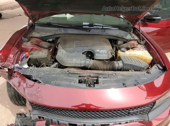 2C3CDXHG2MH656203 2021 DODGE CHARGER Maroon Սալոնի հետևի տեսք