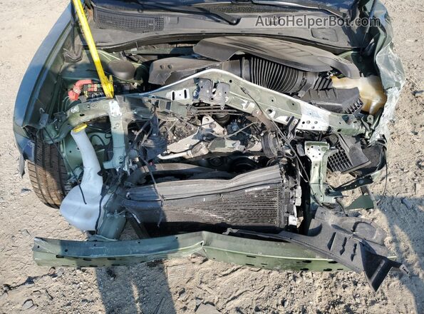 2C3CDXHG2NH189043 2022 DODGE CHARGER Green Սալոնի հետևի տեսք