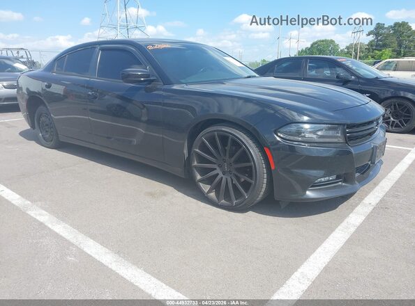 2C3CDXHG4GH250931 2016 DODGE CHARGER Черный Передняя правая четверть