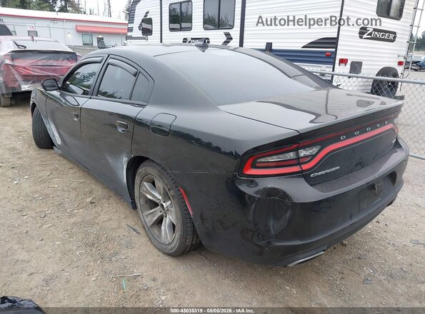 2C3CDXHG4HH528776 2017 DODGE CHARGER Черный Задняя левая четверть