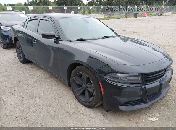 2C3CDXHG4HH528776 2017 DODGE CHARGER Черный Передняя правая четверть