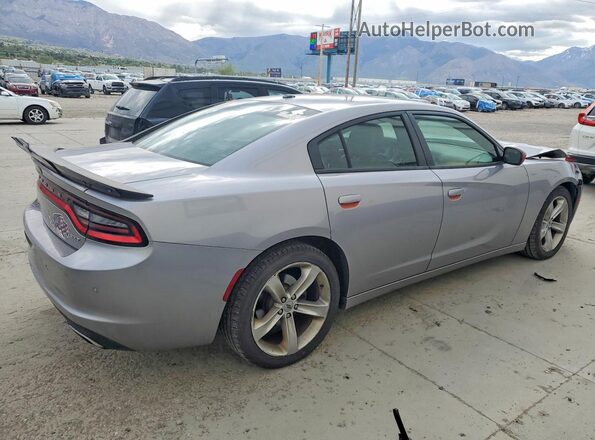 2C3CDXHG4HH595104 2017 DODGE CHARGER Серебряный Задняя правая четверть