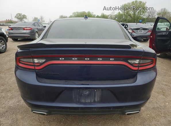 2C3CDXHG4HH620499 2017 DODGE CHARGER Синий Вид сзади