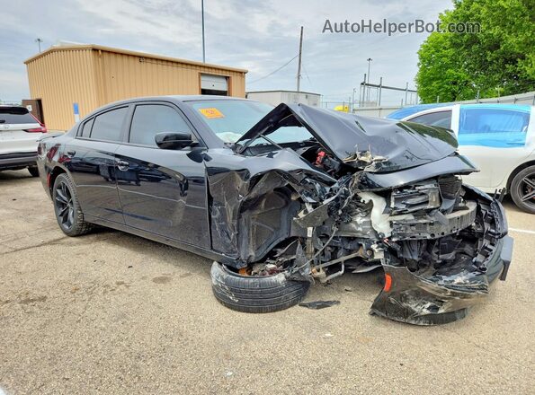 2C3CDXHG4HH634855 2017 DODGE CHARGER Black წინა მარჯვენა