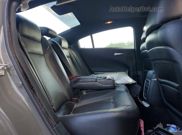 2C3CDXHG4JH119358 2018 DODGE CHARGER Gray უკანა სავარძლების ხედი
