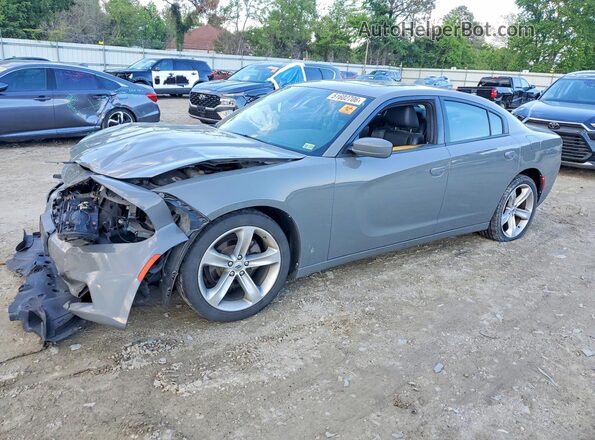 2C3CDXHG4JH119358 2018 DODGE CHARGER Gray წინა მარცხენა ხედი სამი მეოთხედიდან