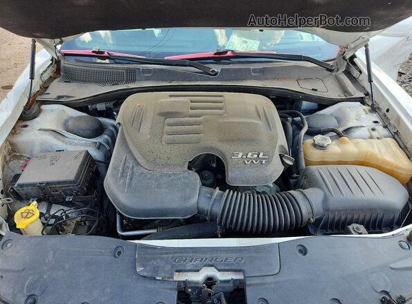 2C3CDXHG5GH332456 2016 DODGE CHARGER Белый Вид задней части салона