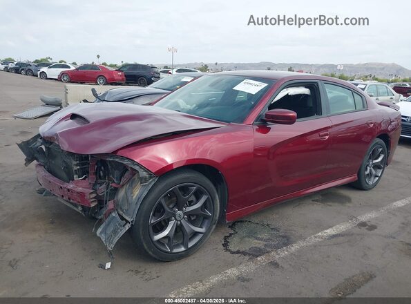 2C3CDXHG5KH561163 2019 DODGE CHARGER Red Передня ліва чверть