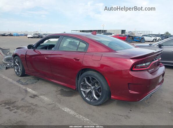 2C3CDXHG5KH561163 2019 DODGE CHARGER Red Задня ліва чверть