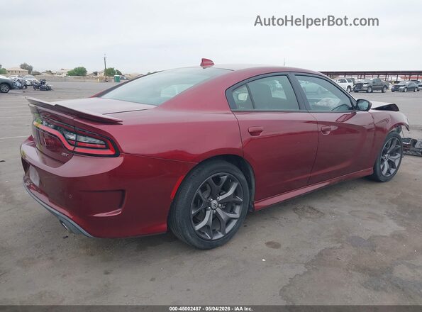 2C3CDXHG5KH561163 2019 DODGE CHARGER Red Задня права чверть
