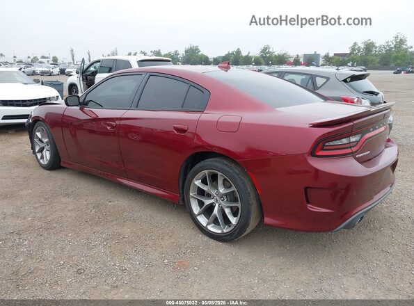 2C3CDXHG5KH737869 2019 DODGE CHARGER Бордовый Задняя левая четверть