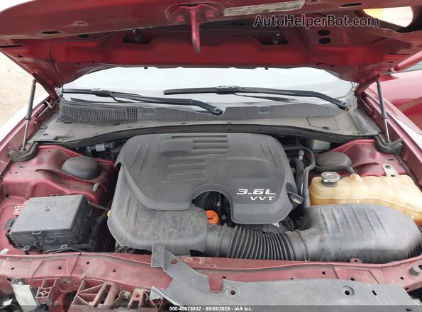 2C3CDXHG5KH737869 2019 DODGE CHARGER Бордовый Вид сзади