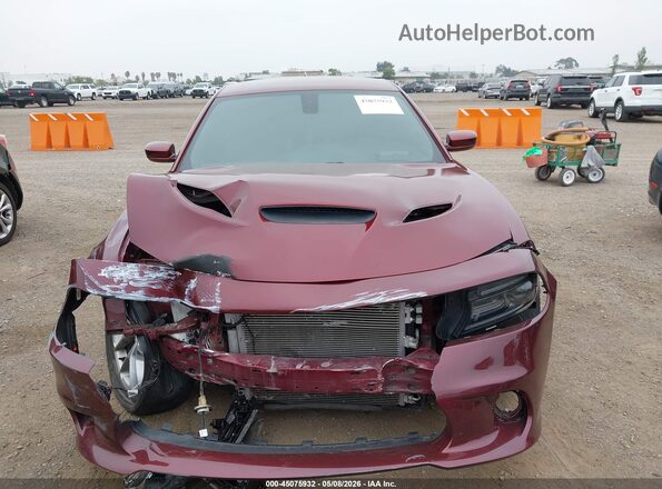 2C3CDXHG5KH737869 2019 DODGE CHARGER Бордовый Вид задней части салона