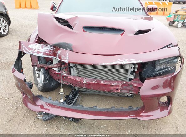 2C3CDXHG5KH737869 2019 DODGE CHARGER Бордовый Вид спереди