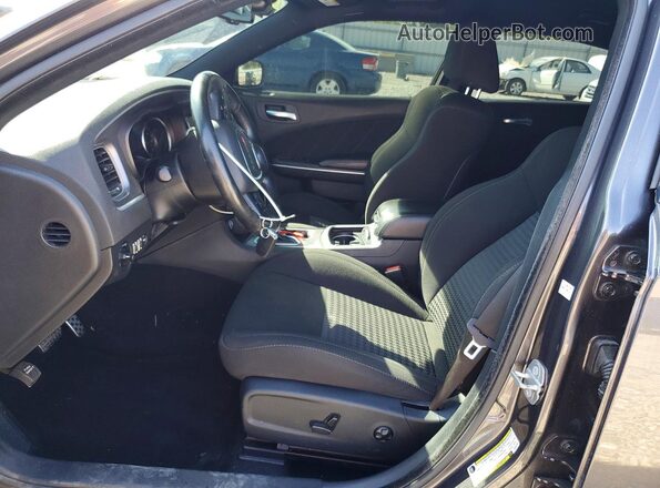 2C3CDXHG5MH527940 2021 DODGE CHARGER Black Widok wnętrza z przodu