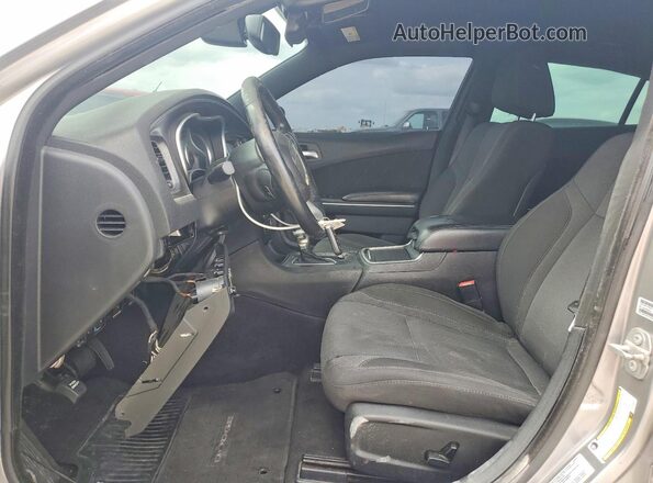 2C3CDXHG6GH185872 2016 DODGE CHARGER Silver Widok wnętrza z przodu