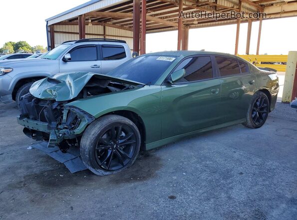 2C3CDXHG6MH652929 2021 DODGE CHARGER Green Vista tres cuartos delantera izquierda