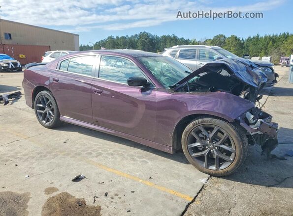 2C3CDXHG6NH235957 2022 DODGE CHARGER Purple Delantero derecho