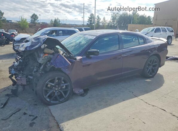 2C3CDXHG6NH235957 2022 DODGE CHARGER Purple Vista tres cuartos delantera izquierda