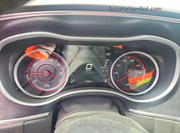 2C3CDXHG7GH286015 2016 DODGE CHARGER Gray ხელსაწყოთა პანელის ხედი