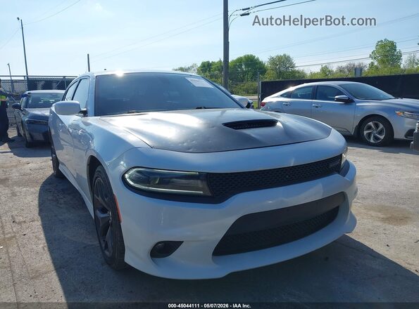 2C3CDXHG7KH585089 2019 DODGE CHARGER Белый Передняя правая четверть