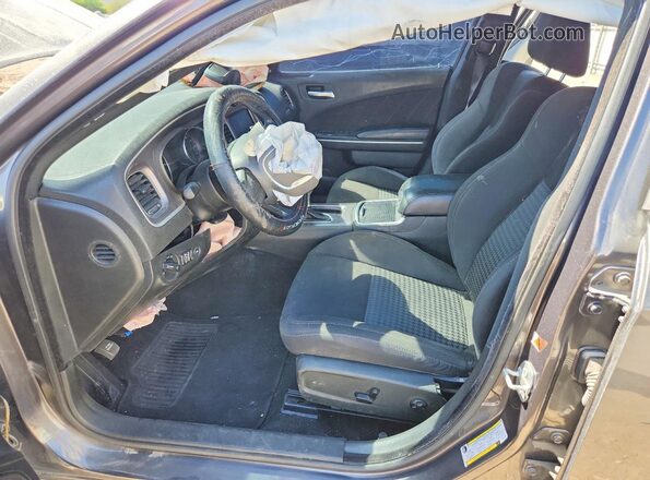 2C3CDXHG7LH187978 2020 DODGE CHARGER Gray Widok wnętrza z przodu