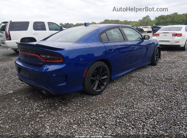 2C3CDXHG7MH613153 2021 DODGE CHARGER Blue Trasero derecho
