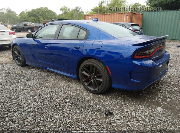 2C3CDXHG7MH613153 2021 DODGE CHARGER Blue Trasero izquierdo