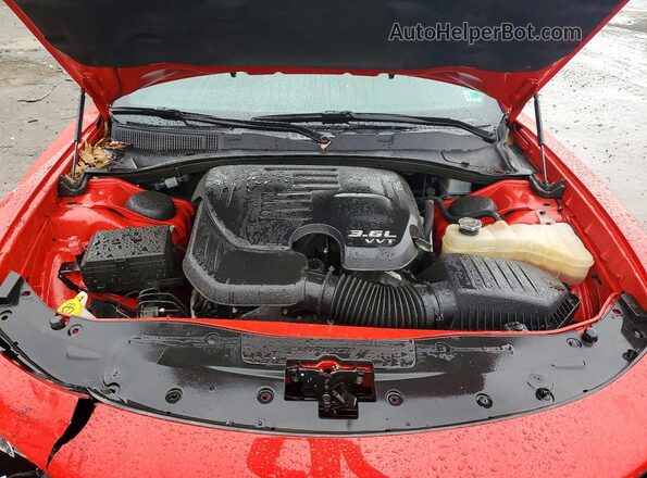 2C3CDXHG7NH106125 2022 DODGE CHARGER Red Սալոնի հետևի տեսք