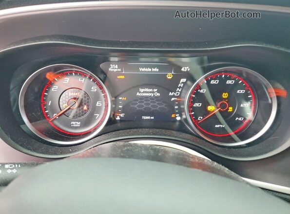 2C3CDXHG7NH106125 2022 DODGE CHARGER Red Սարքավորումների վահանակի տեսք