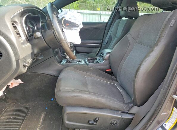 2C3CDXHG8GH222839 2016 DODGE CHARGER Серый Вид салона спереди