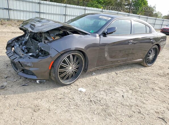 2C3CDXHG8GH222839 2016 DODGE CHARGER Серый Передняя левая четверть