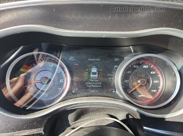 2C3CDXHG8HH584249 2017 DODGE CHARGER Белый Вид щитка приборов