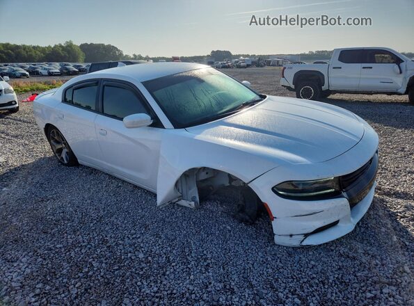 2C3CDXHG8HH584249 2017 DODGE CHARGER Белый Передняя правая четверть