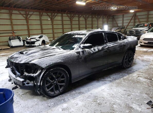 2C3CDXHG8MH579899 2021 DODGE CHARGER Серый Передняя левая четверть