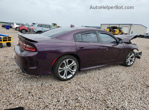 2C3CDXHG8MH640099 2021 DODGE CHARGER Фиолетовый Задняя правая четверть