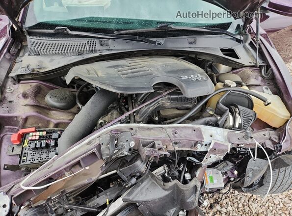 2C3CDXHG8MH640099 2021 DODGE CHARGER Фиолетовый Вид задней части салона
