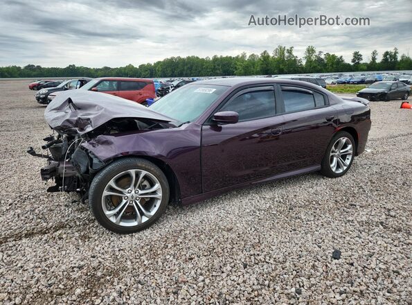 2C3CDXHG8MH640099 2021 DODGE CHARGER Фиолетовый Передняя левая четверть