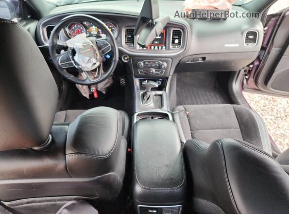 2C3CDXHG8MH640099 2021 DODGE CHARGER Фиолетовый Вид панели приборов