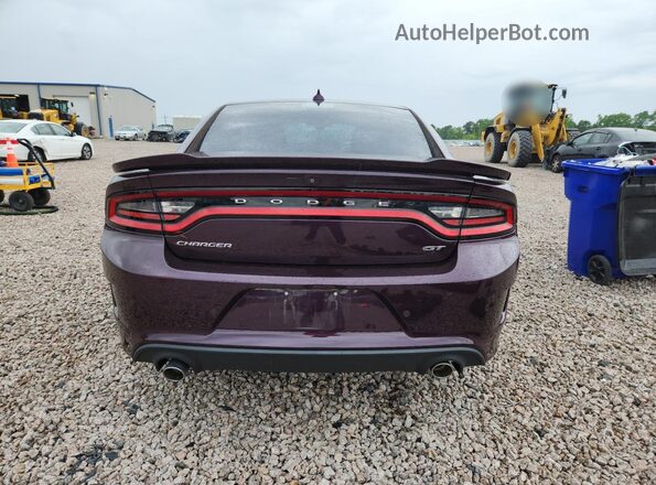 2C3CDXHG8MH640099 2021 DODGE CHARGER Фиолетовый Вид сзади