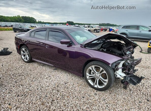 2C3CDXHG8MH640099 2021 DODGE CHARGER Фиолетовый Передняя правая четверть