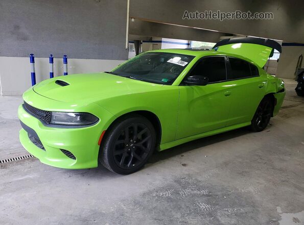 2C3CDXHG8PH541576 2023 DODGE CHARGER Зеленый Передняя левая четверть