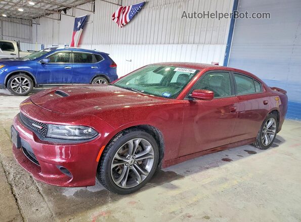 2C3CDXHG9LH251874 2020 DODGE CHARGER Бордовый Передняя левая четверть
