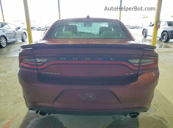 2C3CDXHG9LH251874 2020 DODGE CHARGER Бордовый Вид сзади