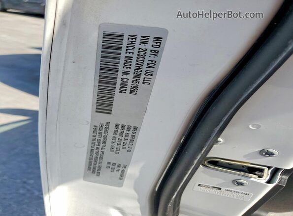 2C3CDXHG9MH519260 2021 DODGE CHARGER White Widok naklejki z numerem VIN